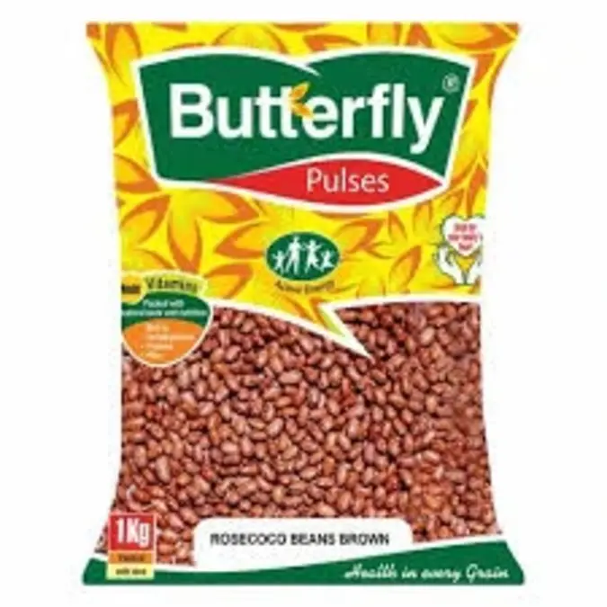 Butterfly Pulses Rosecoco Brown Beans 1Kg